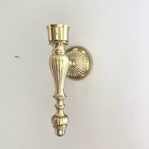 Brass wall sconce